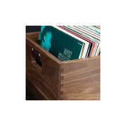 Premium Walnut Record Crate