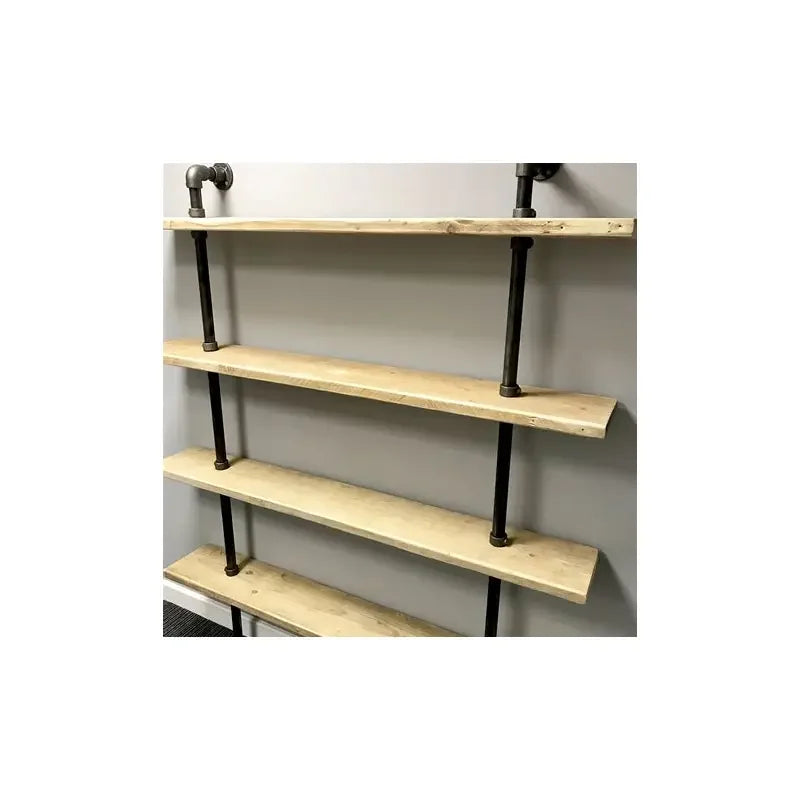 Industrial Pipe Record Shelf