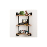 Industrial Pipe Record Shelf