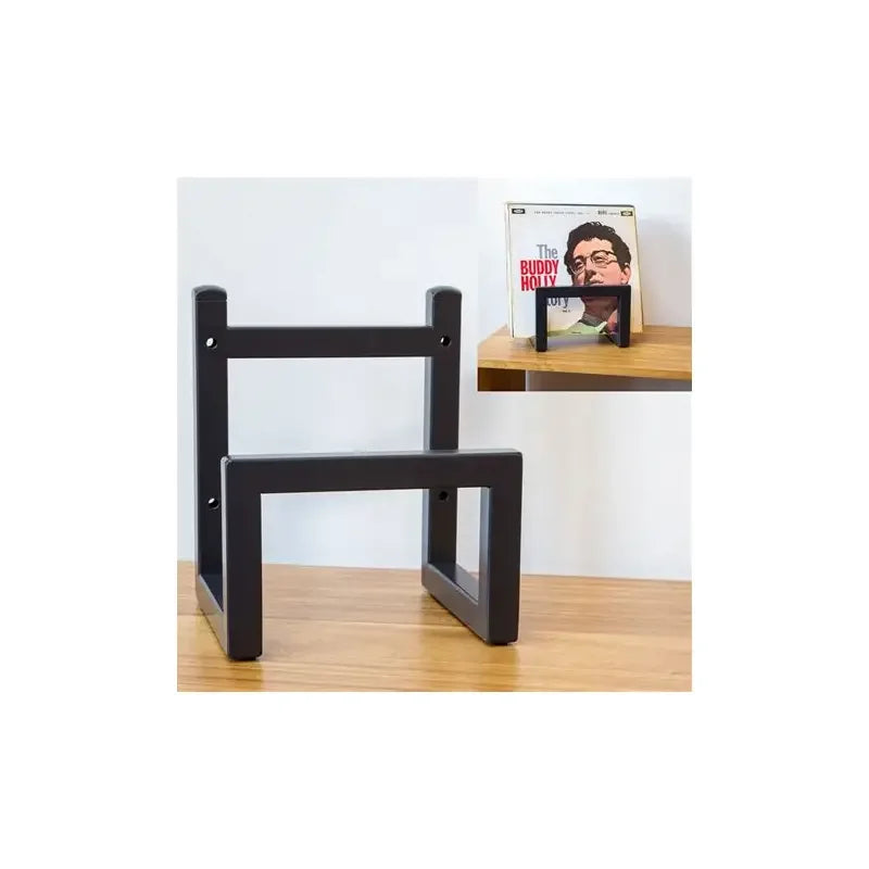 Minimalist Steel Record Rack