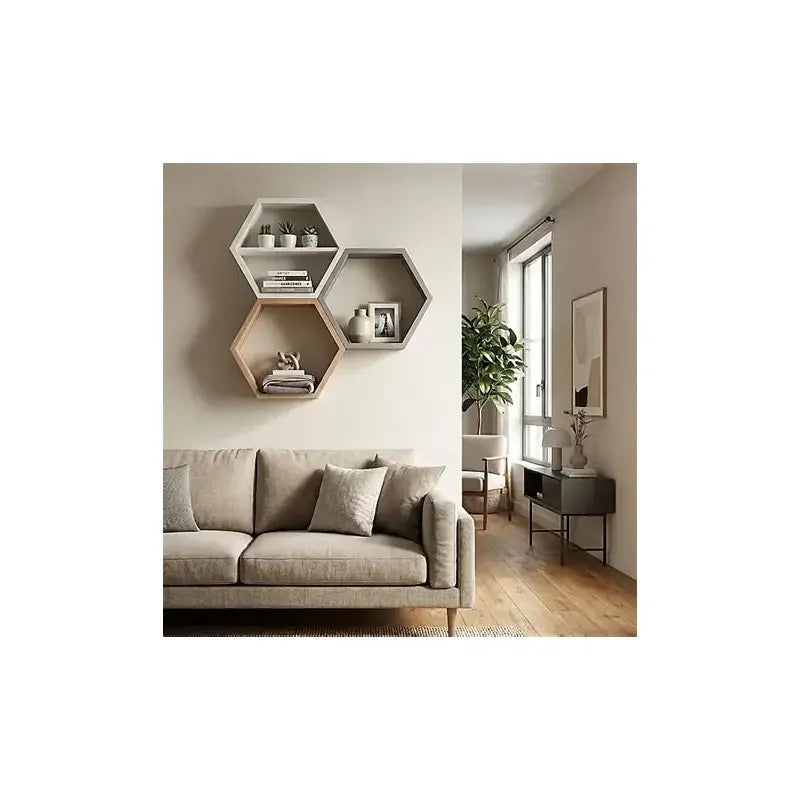 Hexagonal Honeycomb Display Shelf