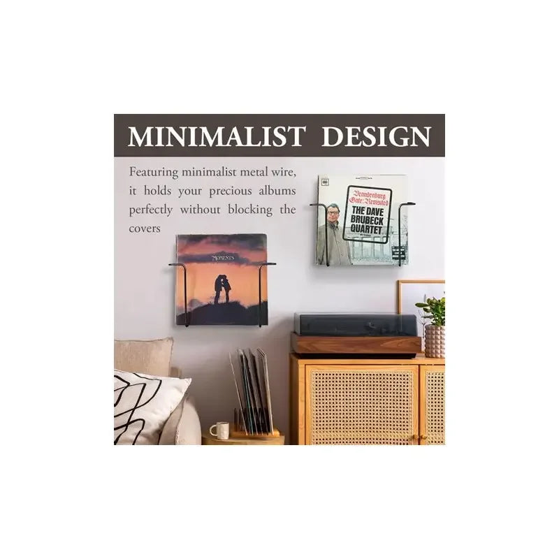 Minimalist Steel Album Stand